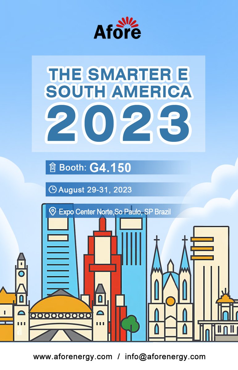 Afore_Inverter's tweet image. Afore will be at #TheSmartE as scheduled. Our string &amp;amp; energy storage inverter series as well as our #systemsolutions will be showcased, with upgraded features and more advanced customer friendly touches. We&apos;re looking forward to meeting you in our booth for further connecting.