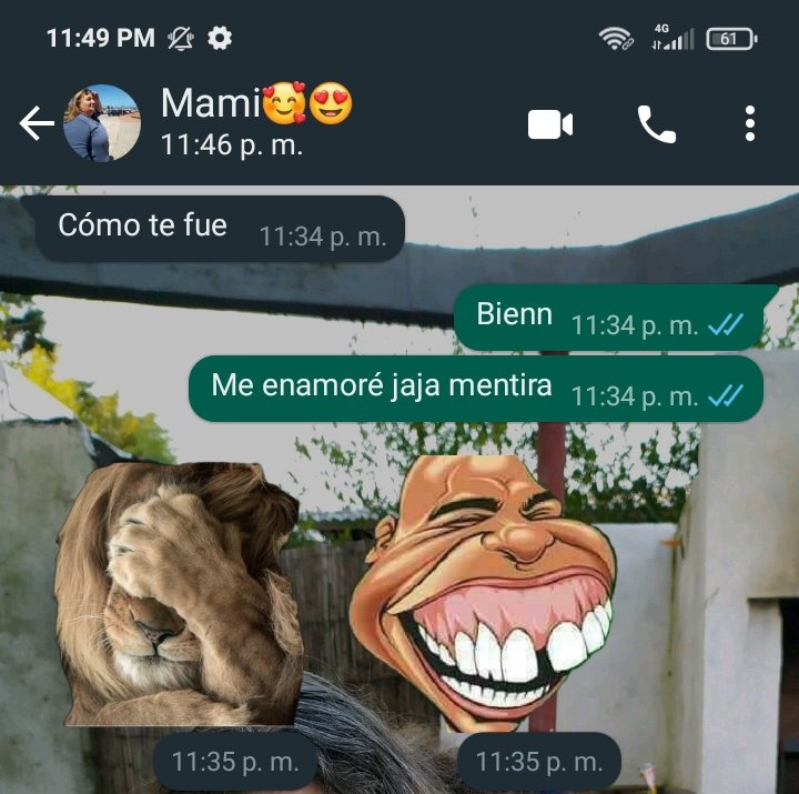 Mamá preguntándome cómo me fue después de verme con un chiru 🤣🤣❤️