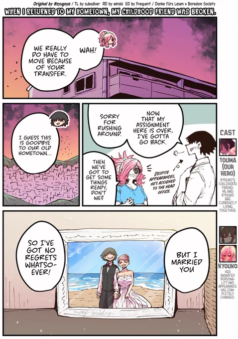 @zyugoya When I Returned to My Hometown, My Childhood Friend was Broken by @zyugoya 
Ch. 43 [EnglishTL/英訳!] (1/2)
https://t.co/WEJer0UIAX 