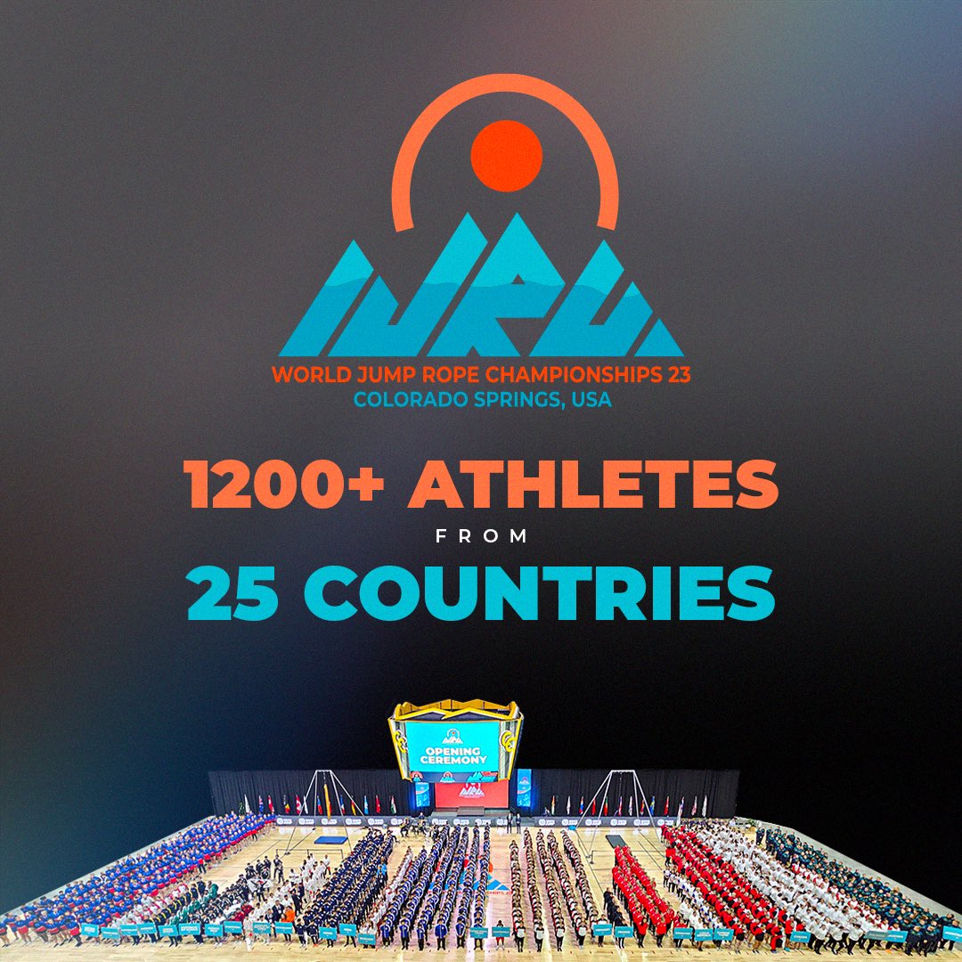 Largest World Jump Rope Championship!

Over 1200 athletes from 25 countries!

#ijru2023 #jumprope #worldchampionships #coloradosprings