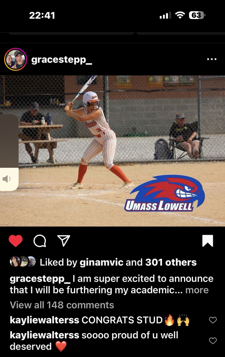215catching's tweet photo. Congratulations to Grace Stepp on her commitment to play at UMass Lowell!!! https://t.co/VDxNR3uehz