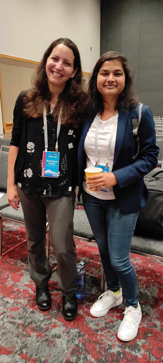 #ABS2023 was fantastic. Learnt a lot, met old friends from @AlumniIiserk, and bumped into Dr Udell, with whom we collaborated @Abhadra7 lab.

Thank you @AnimBehSociety for the platform & @DAAD_Germany for the opportunity.