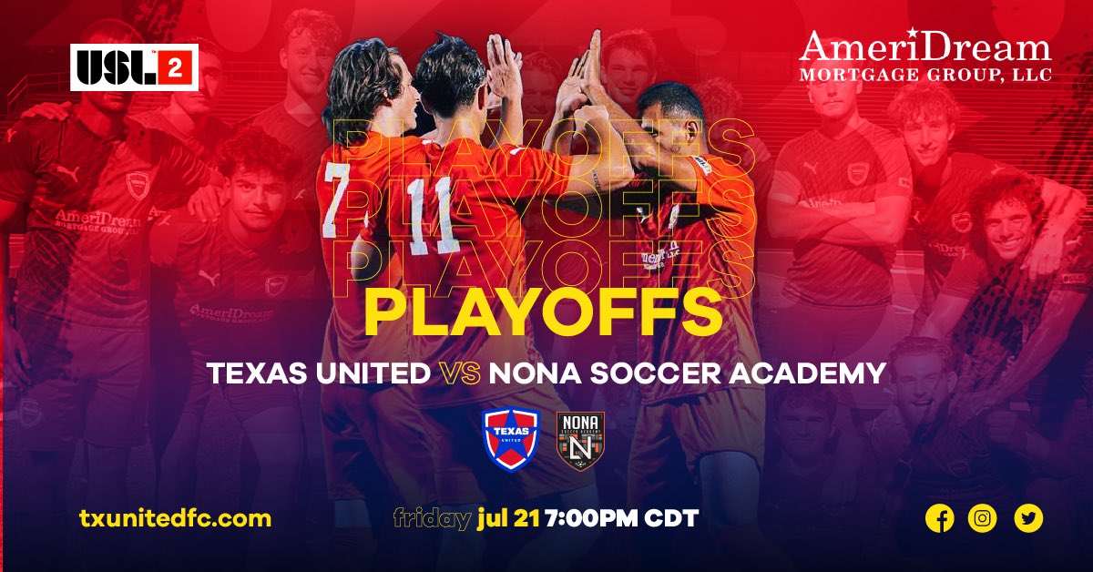 🚨IT’S SHOWTIME🚨

⭐️Our round of 32 matchup is against Florida’s @nonafootballclub at 5:00pm on Friday!

#vamostexasunited