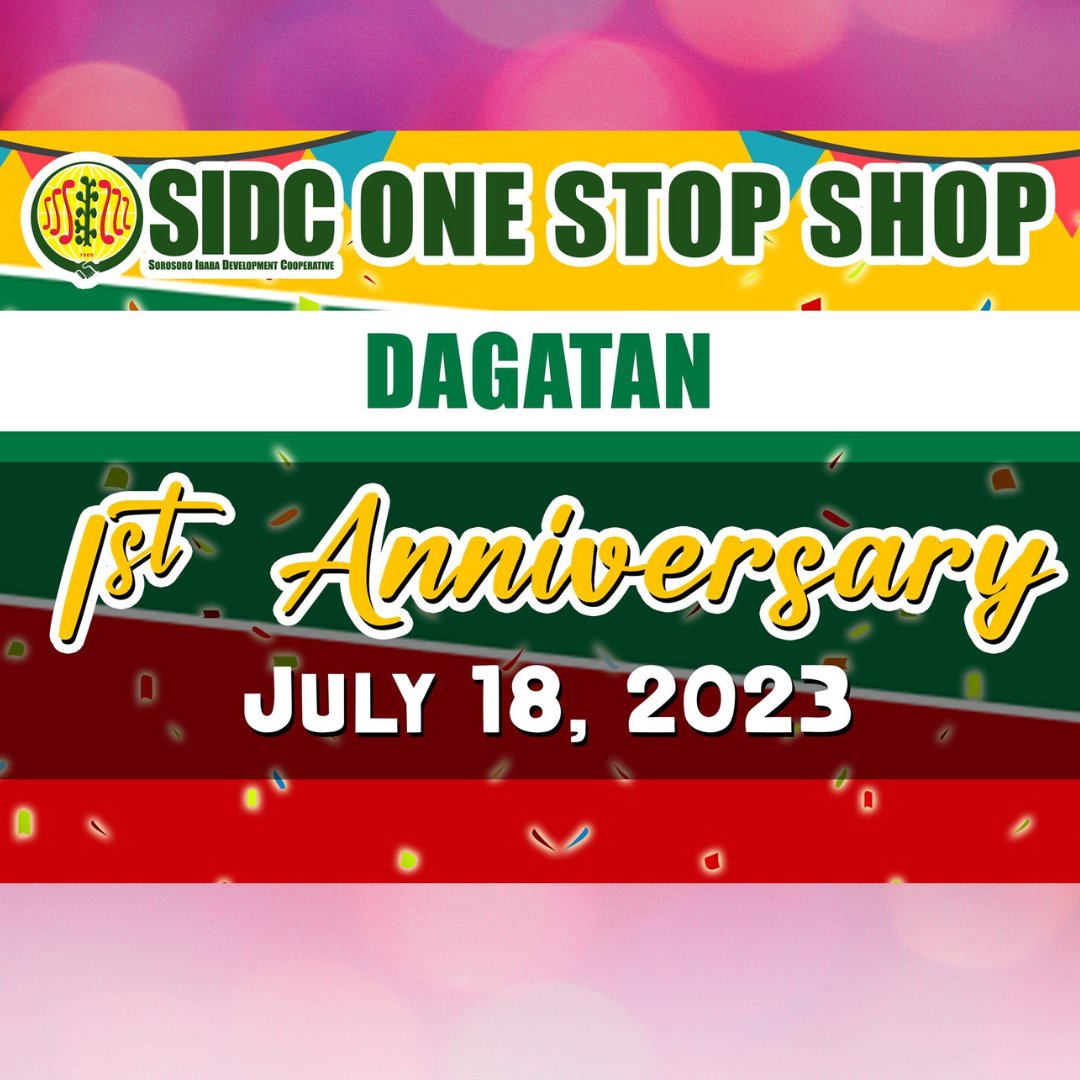 SIDC1969's tweet photo. Happy 1st Anniversary One Stop Shop Dagatan. Location: Dagatan, Taysan, Batangas. https://t.co/dTycBaSHkH