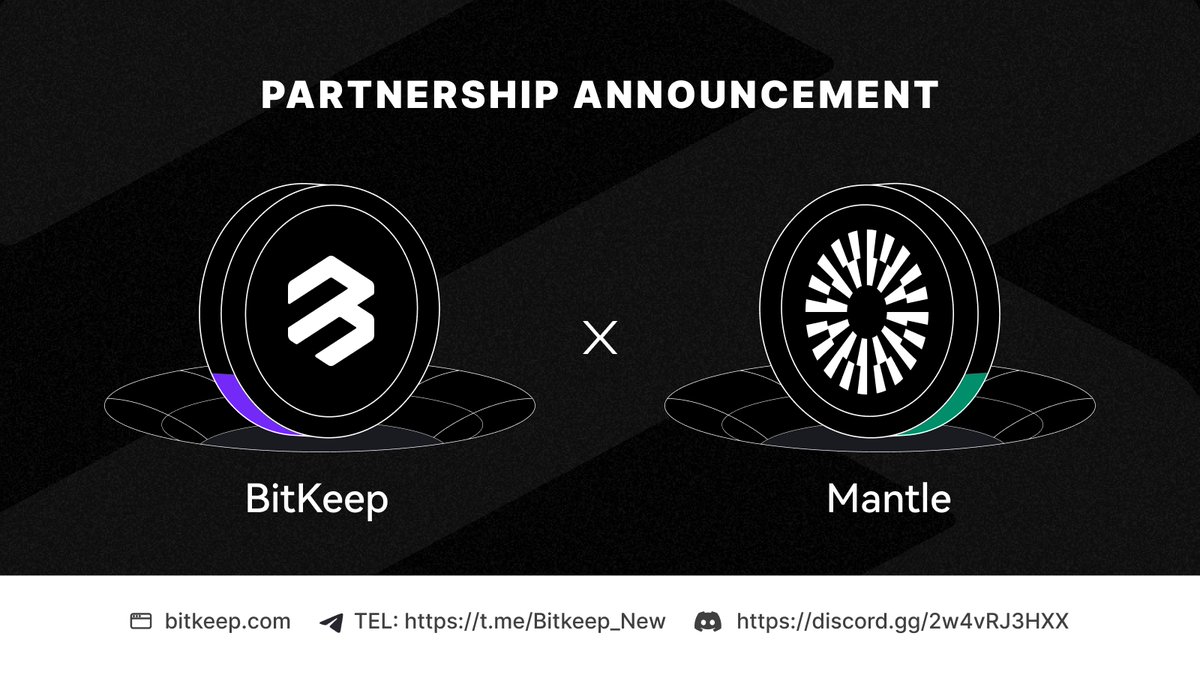 BitgetWallet's tweet photo. BitKeep is thrilled to announce a partnership with @0xMantle, an Ethereum L2 modular network 🚀

BitKeep Wallet now includes support for Mantle Network &amp; plans to add more DApps from the ecosystem🔥

We'll soon be launching a joint campaign with a prize pool of $10,000 USDT 👀 https://t.co/kEyQqJMYNb