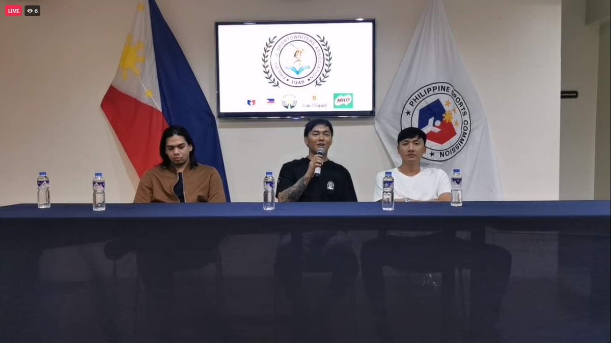 #PSAForum with World Cup of Pool Champions Johann Chua and James Aranas and Sharks International Open organizer Hadley Mariano https://t.co/iiiJu7JZGk