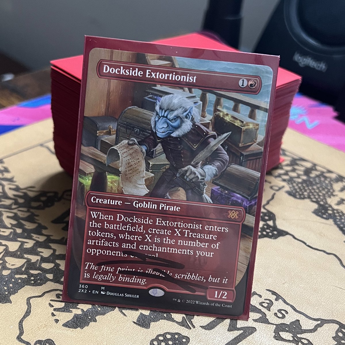 Screw it. I’m feeling sad so to help I’m giving away a signed Dockside Extortionist. No need to follow me for this giveaway. I just wanna give something away to make ppl smile. All I ask is: 🏴‍☠️ Like 🏴‍☠️ Retweet 🏴‍☠️ Reply with something that brings you joy Ends 7/24 (US only)
