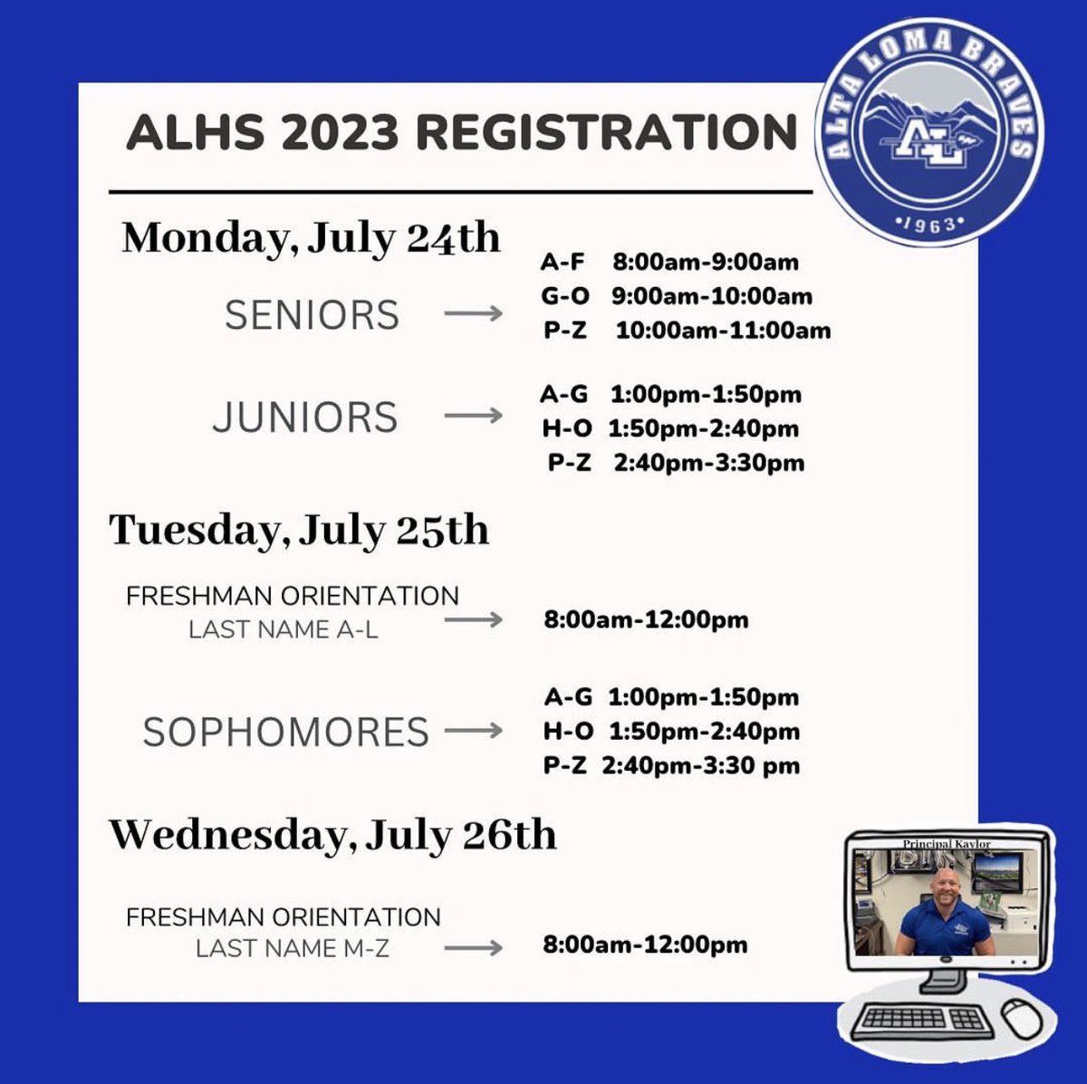 Elizabeth Skiles (@braveskiles) on Twitter photo Schedule Pickup times for our Braves!! <a href="/AltaLomaHigh/">Principal Kaylor</a> <a href="/AdamStites1/">Adam Stites, Ed.D.</a> @MsAndersonALHS <a href="/Mrs_Rob_/">OHS AP of Student Services</a> Schedule Pickup times for our Braves!! <a href="/AltaLomaHigh/">Principal Kaylor</a> <a href="/AdamStites1/">Adam Stites, Ed.D.</a> @MsAndersonALHS <a href="/Mrs_Rob_/">OHS AP of Student Services</a>