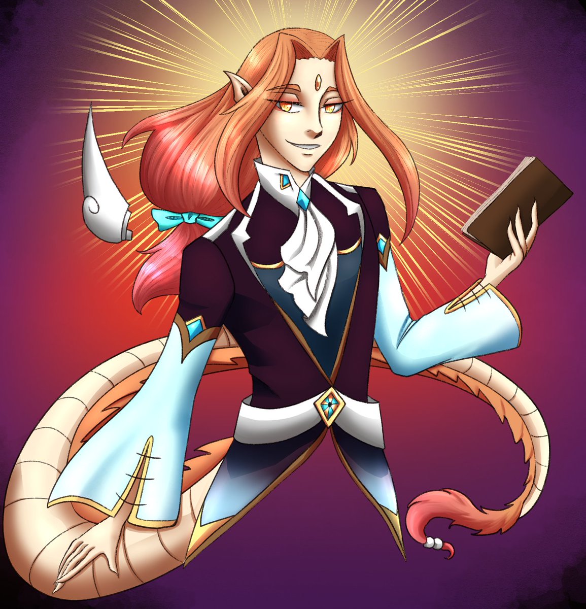 Another attack!  This time it's <a href="/mp_potions/">Mana the Witch 🍪</a> 's Theron!  Such a cool dragon bean, he was so fun to draw~