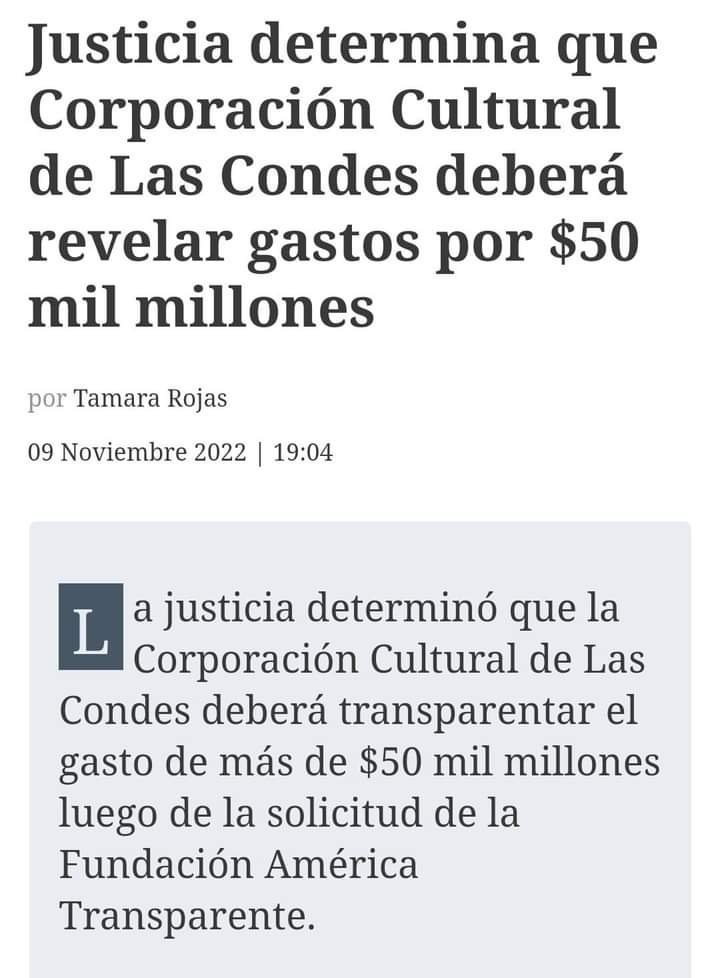 miguelfriasreca's tweet photo. Estos Fachos si que mueven plata en Las Condes en su Corporación Cultural 
$ 50.000.000.000.- https://t.co/idZJkc9tKv