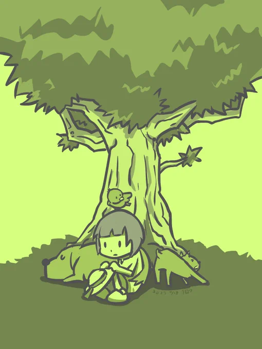 7/18あらあらおつかれさまですねまぁまぁどうぞごゆっくりおもてなしはなんにもないけれどどうぞどうぞごゆっくり#イラスト #一日一絵 