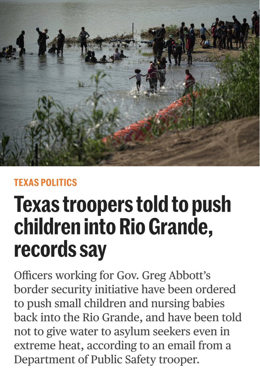 NashIsHere4It's tweet photo. I’m sure somewhere in the Bible it says to push small children and nursing babies back into the Rio Grande. https://t.co/hKtJyaPJhn