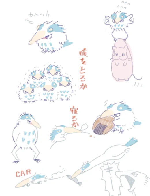 これは映画観る前に描いていた鳥 