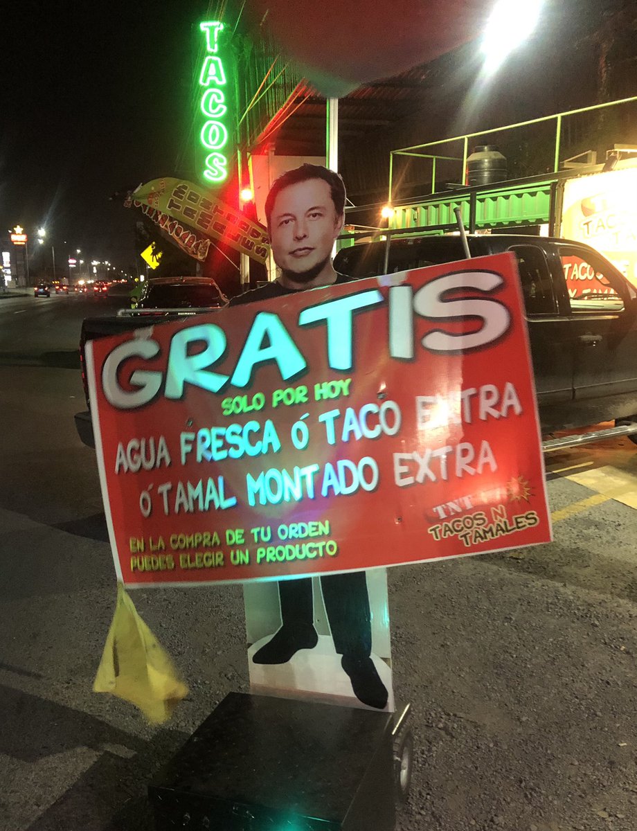 Besides selling the best electric cars  in the world sending rockets to the space he still made time for an extra business   <a href="/elonmusk/">Elon Musk</a> <a href="/samuel_garcias/">Samuel García</a> <a href="/publisitiosmx/">Publisitios</a>