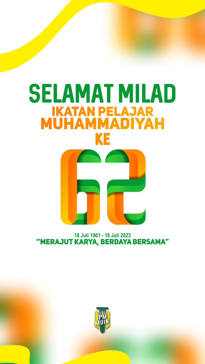 IPMMuin's tweet photo. Sehubungan dengan itu, kami (IPM Mu’allimin) mempersembahkan poster Milad IPM ke 62 dengan tema “Merajut Karya, Berdaya Bersama”
#Milad62IPM
#TerimakasihIPM https://t.co/0c9efblJzi
