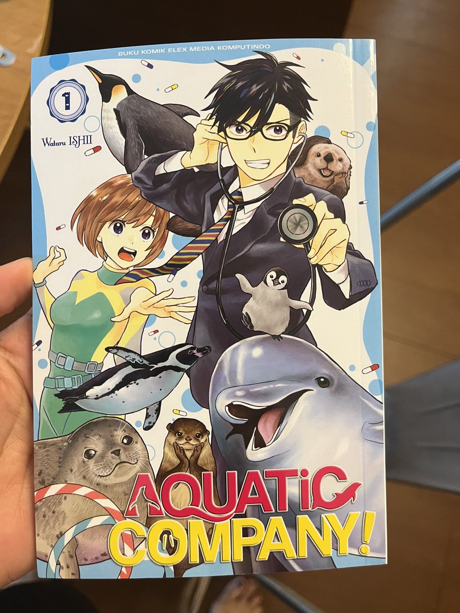 水族カンパニー!のインドネシア語版が発売されたようです!海を超えて読んで頂けてるなんてとっても嬉しいです…!🥹海崎のハァハァも翻訳されてて笑いました🤣
#水族カンパニー