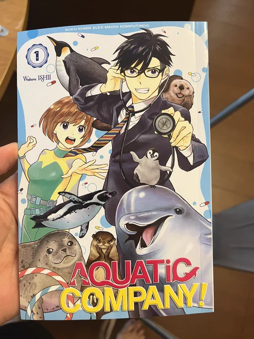 水族カンパニー!のインドネシア語版が発売されたようです!海を超えて読んで頂けてるなんてとっても嬉しいです…!🥹海崎のハァハァも翻訳されてて笑いました🤣
#水族カンパニー 