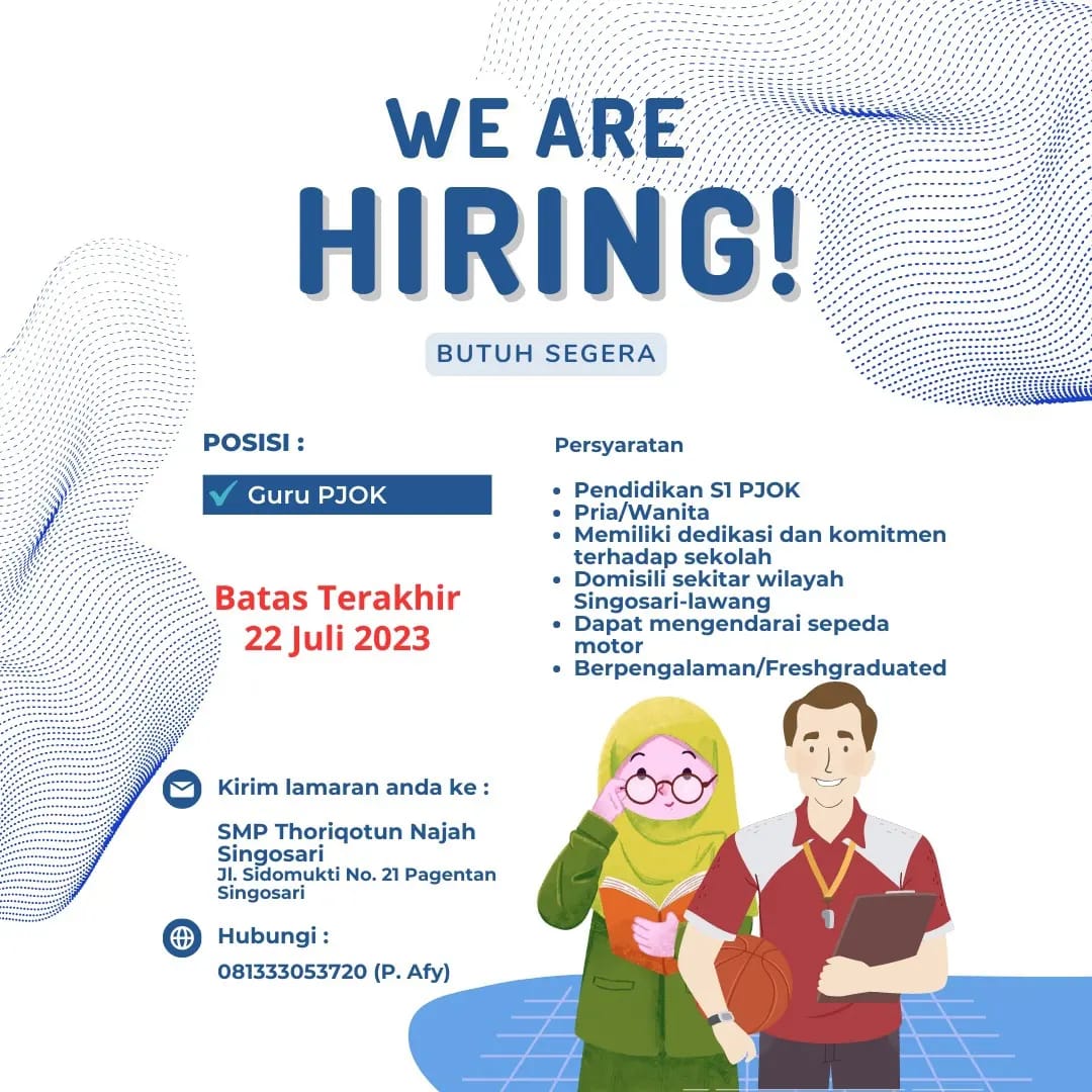 Thread ~

𝚁𝙴𝙺𝙰𝙿 𝙻𝙾𝚆𝙾𝙽𝙶𝙰𝙽 𝙺𝙴𝚁𝙹𝙰 𝚃𝙴𝚁𝙱𝙰𝚁𝚄
Guru Pendidik, staff pendidik &amp; tentor private Malang Raya
Per selasa, 18 Juli 2023
 
<a href="/infomalang/">Info Malang</a> <a href="/yusufgunawan/">Yusuf Gunawan</a>