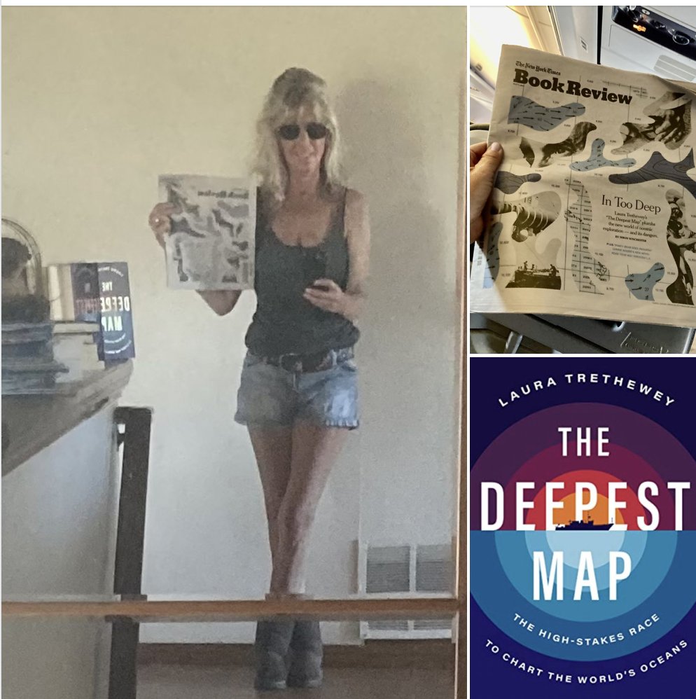 Just another happy celebration of my author’s book on the front page of the SUNDAY NEW YORK TIMES BOOK REVIEW!! Read a sample and more moving reviews here!! @ltrethew <a href="/HarperCollins/">HarperCollins</a> <a href="/nytimes/">The New York Times</a>
#bookstagram #bookcovers #mswl #mswishlist #Nature #science  amazon.com/Deepest-Map-Hi…
