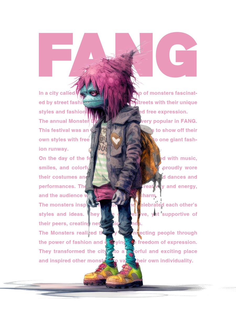 FANG_NFT's tweet photo. FANG #20 
#nft #nftjapan #nfts #nftart #nftartist #nftcollector #fashion #streetfashion #monster #opensea #crypto #fang https://t.co/SzAKESD8ET