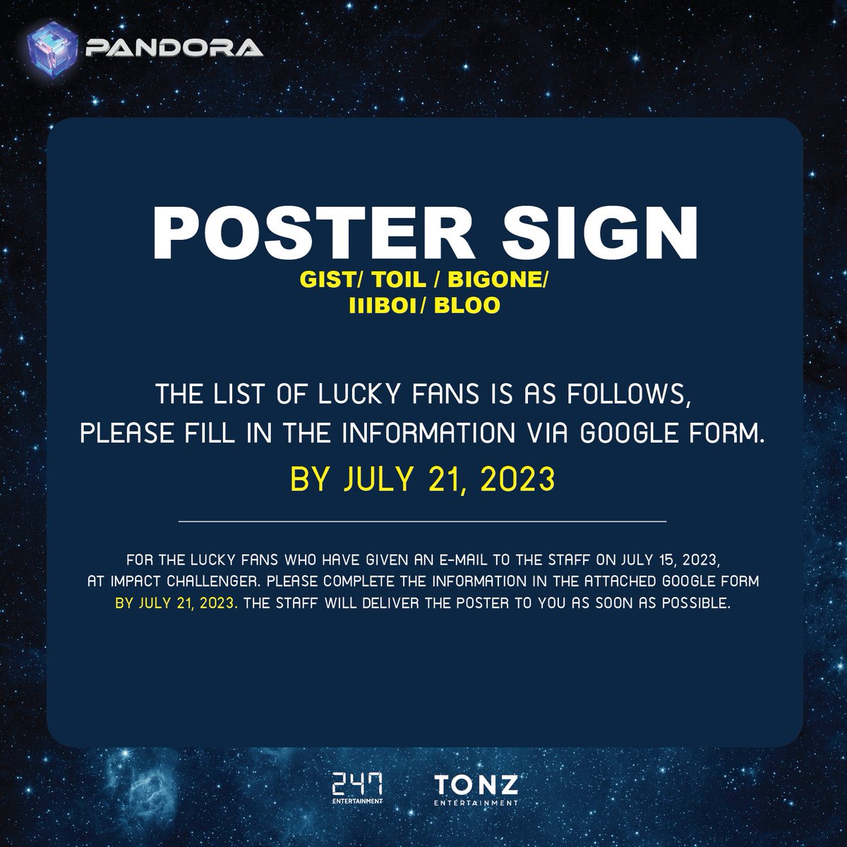 PANDORA FESTIVAL tweet media