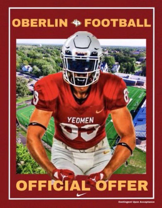 After a great conversation with <a href="/UHALLTHEBALL/">Ulysses D. Hall</a> I’m blessed to receive my first offer from the university Oberlin college🌟  <a href="/BSublet/">BSUB</a> <a href="/ScottRapp17/">Scott Rapp</a> <a href="/WolvesPlano/">Plano West Wolves Football</a>