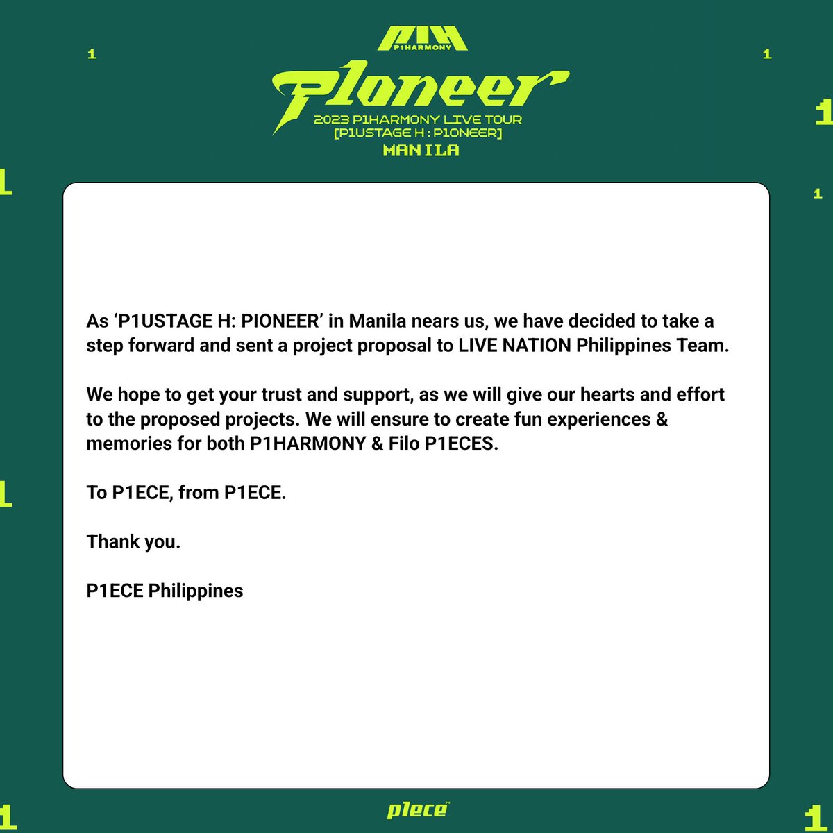 P1ECEPH's tweet photo. [📣] Re: P1Harmony in Manila Fan Projects

#P1HARMONY #피원하모니 #P1ONEERinMNL #P1HarmonyinManila https://t.co/K9yt6UwI7B