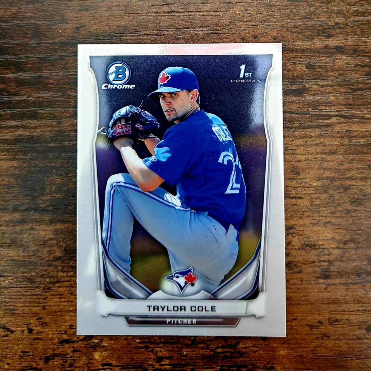 Here's to BYU baseball alum Taylor Cole. It was awesome to follow your MLB career. 2014 Bowman 1st Chrome. 
#taylorcole #byubaseball #byuinmlb #torontobluejays #anaheimangels 
#bowman1st #baseballcards