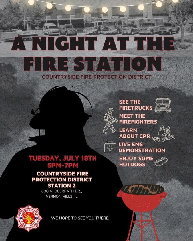Night at the Fire Station flyer