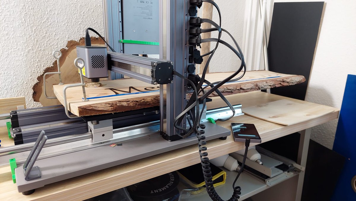 snapmaker's tweet photo. Impressive laser engraving work done with 10W Laser Module on Snapmaker 2.0! Extra linear guides were added to the Y-axis.

Credit to: Kevin Jocksch

#laser #laserengraving #10wlaser #snapmaker #snapmakershowcase https://t.co/nXBD50X3pV