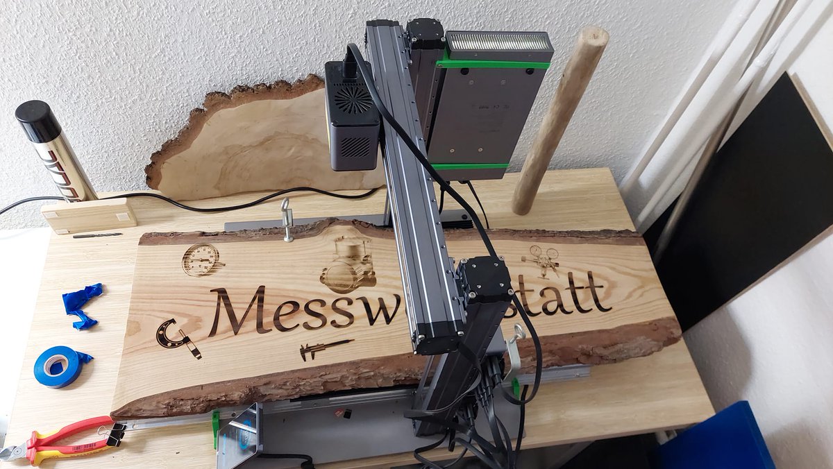snapmaker's tweet photo. Impressive laser engraving work done with 10W Laser Module on Snapmaker 2.0! Extra linear guides were added to the Y-axis.

Credit to: Kevin Jocksch

#laser #laserengraving #10wlaser #snapmaker #snapmakershowcase https://t.co/nXBD50X3pV