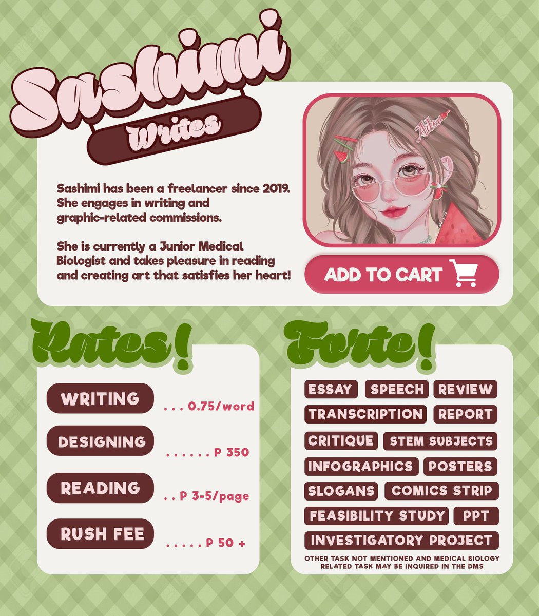 Sashimi - open for academic & graphic commissions tweet media