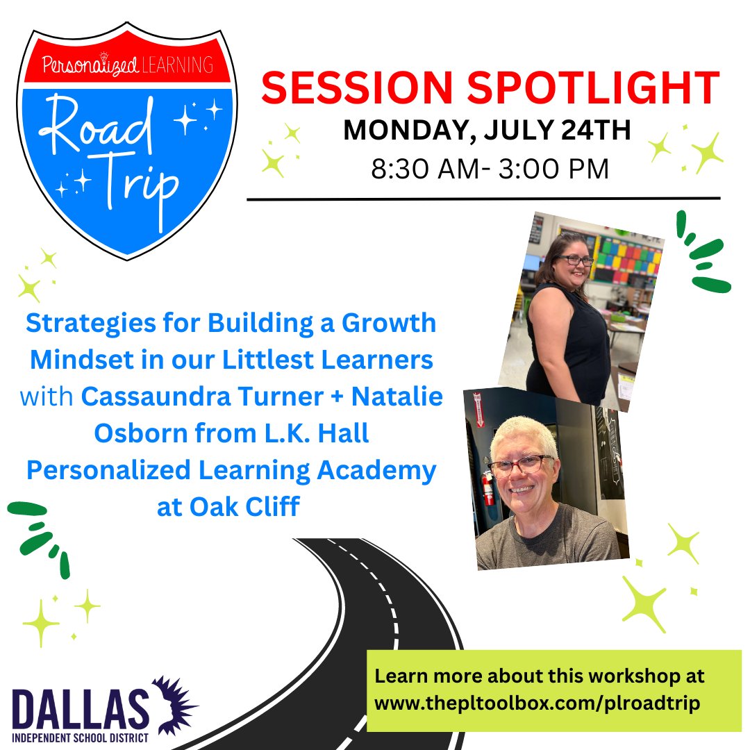 Personalize Dallas ISD (@personalizedisd) on Twitter photo We can't wait to learn strategies for building a growth mindset with Cassaundra + Natalie from <a href="/HallLions/">Hall Personalized Learning Academy</a> presenting at #PLRoadTrip next Monday. Grateful for these two PL leaders! We can't wait to learn strategies for building a growth mindset with Cassaundra + Natalie from <a href="/HallLions/">Hall Personalized Learning Academy</a> presenting at #PLRoadTrip next Monday. Grateful for these two PL leaders!