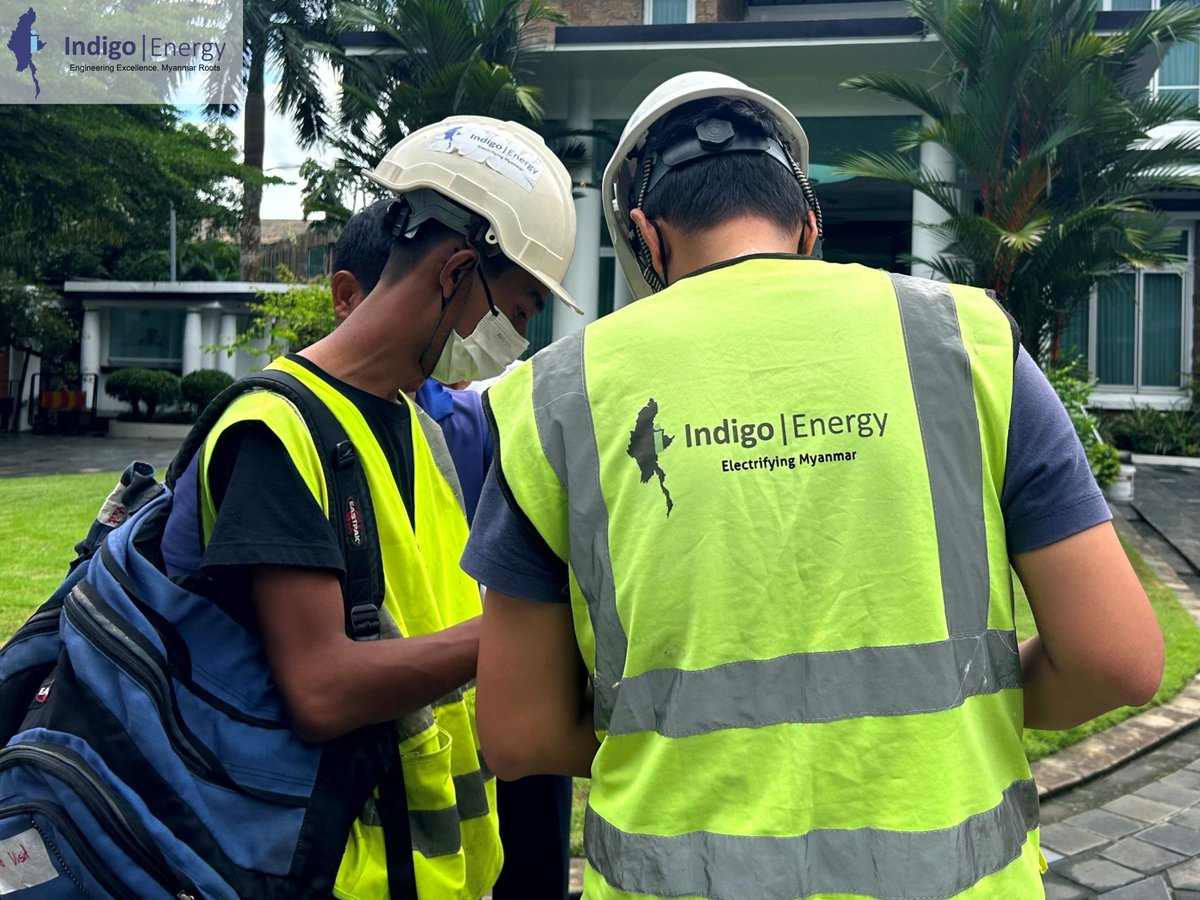 MWinMyanmar's tweet photo. Here are photos of our engineers’ site visit to a house in Yangon... 
#IndigoEnergy #solar #solarservices #solarinstallation #sitevisit https://t.co/ngWr49q0oa