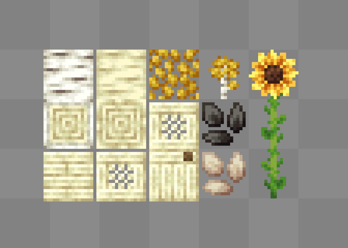 Aspen and Sunflower stuff

#minecraft #pixelart