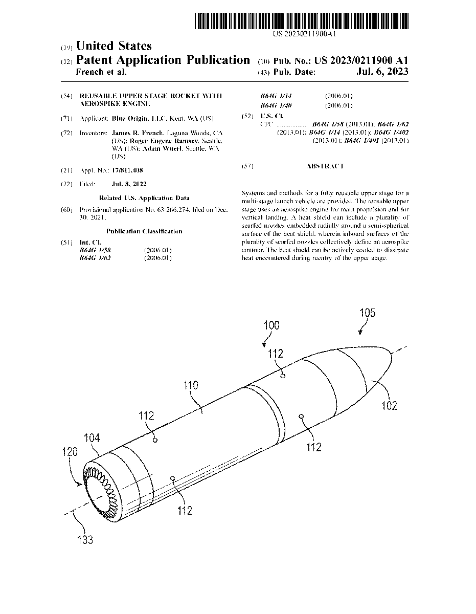 Rocketman on Twitter "NEWS Blue Origin has filed patents indicating