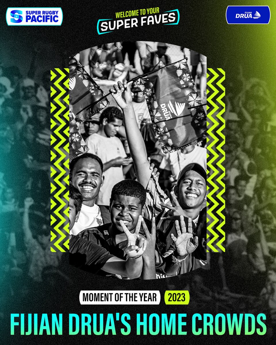 Super Rugby Pacific (@superrugby) on Twitter photo Votes are IN 🤝
Your moment of the year was... the <a href="/Fijian_Drua/">Fijian Drua</a> home crowd!
Powerful and as energised as ever. We're proud to have them part of #SuperRugbyPacific 🙌 Votes are IN 🤝
Your moment of the year was... the <a href="/Fijian_Drua/">Fijian Drua</a> home crowd!
Powerful and as energised as ever. We're proud to have them part of #SuperRugbyPacific 🙌
