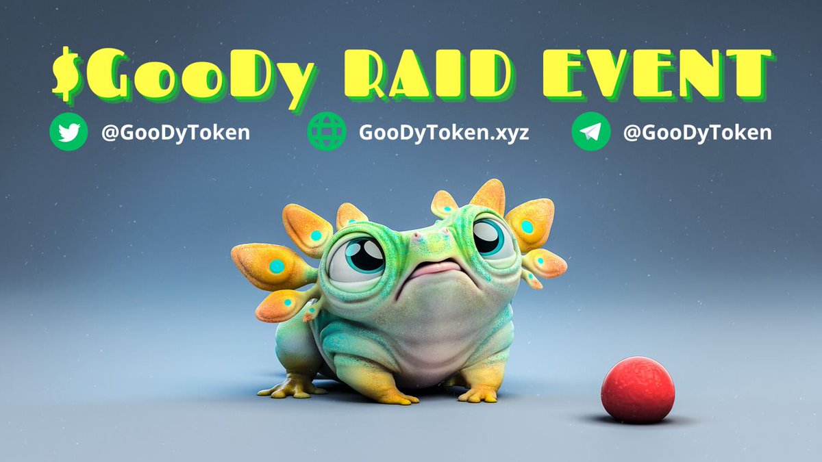 🍅$GOOD RAID EVENT: 0.05 ETH to 5 members 

1️⃣ Join: t.me/+KWhKxpcKImY1N…
2️⃣ Follow x.com/GoodyToken
3️⃣ Like and retweet this tweet: x.com/GoodyToken/sta…
4️⃣ Send proof on this comment

🏆 First done will be win and 4 random members will be choose in 2 hours!