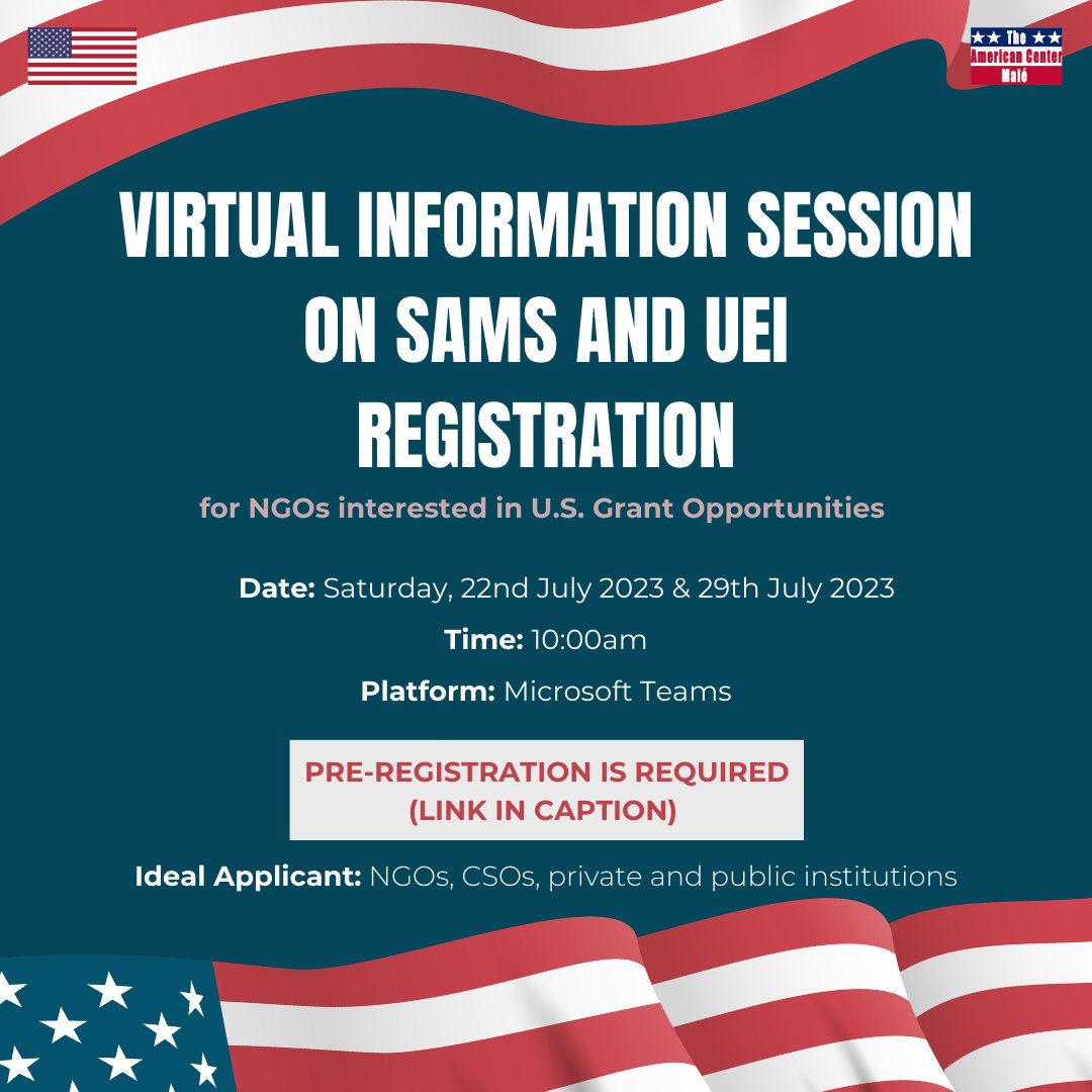 Interested in taking your organization to the next level by prepping for funding opportunities? Join our information session on SAMs and UEI Registration - your ticket to being in the running for grant opportunities provided by the U.S.!

Sign-up here: tinyurl.com/4evmh4xx
