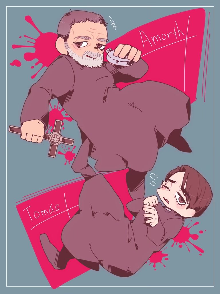 russellcrowe's tweet image. Fan Art. Japan. Amorth &amp;amp; Tomas.