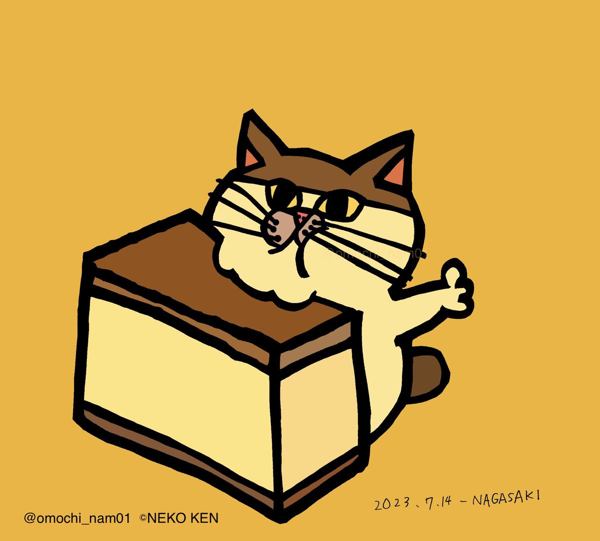 ご当地ネコ 🗾 1/47~4/47】 1枚目→ マンゴーねこ (宮崎) 2枚目