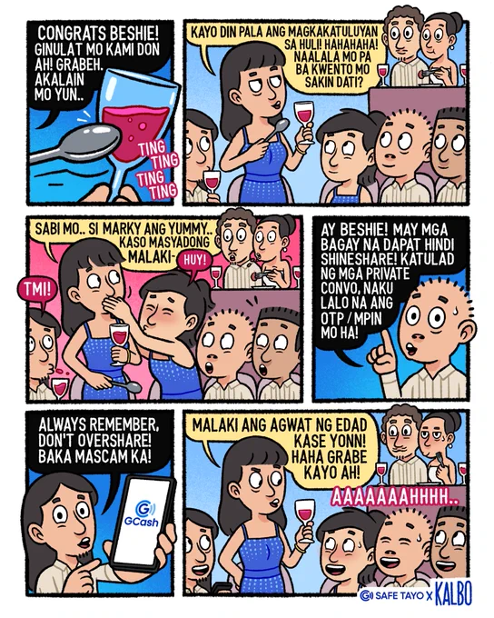 T M I 😳 Too much info! Iwasan ang pag-overshare lalo na ang MPIN at OTP mo sa GCash para laging #GSafeTayo