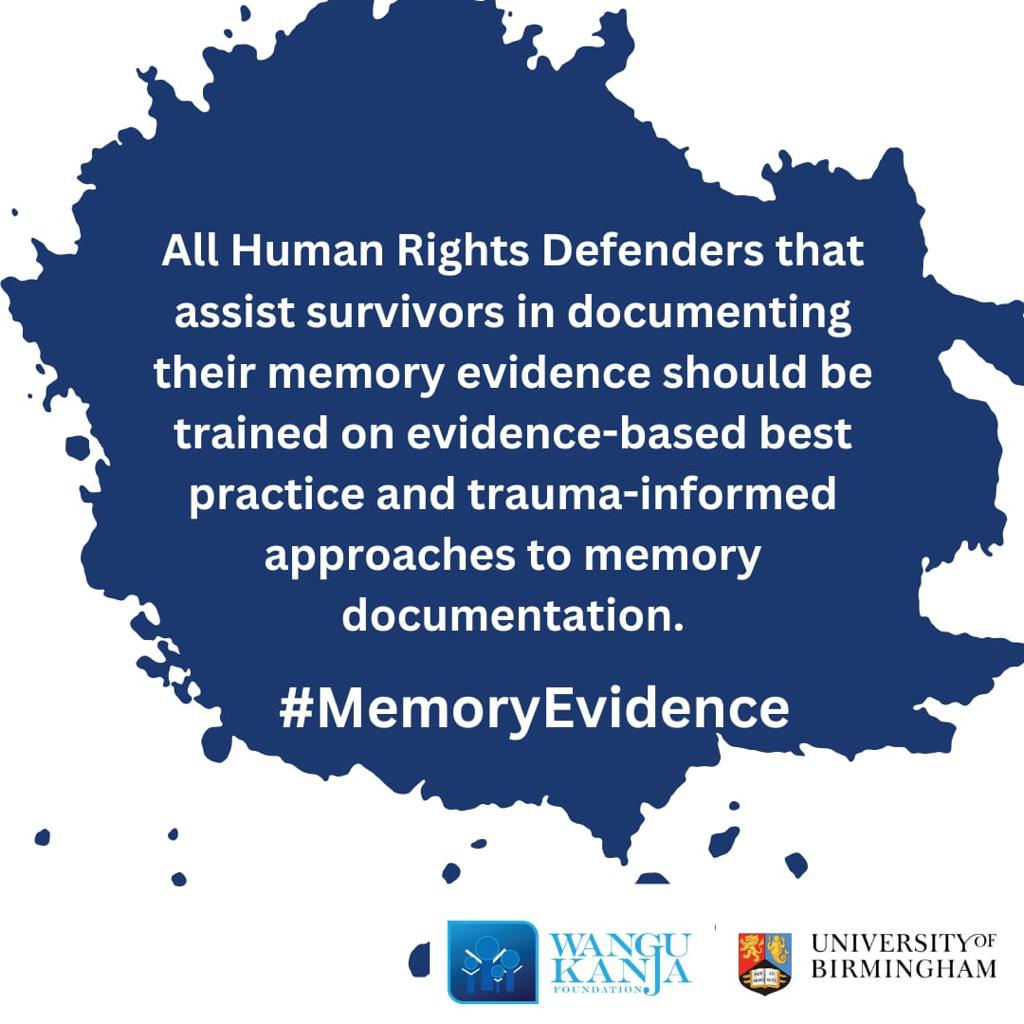 WanjeriNderu's tweet photo. #AmKenyan Many times, as defenders who support survivors of sexual violence, we find ourselves unknowingly re-traumatising them due to lack of proper training on how to handle them. The training should extend to @PoliceKE too. They dehumanise survivors.
#MemoryEvidence
#KOT https://t.co/BczVV0w64w