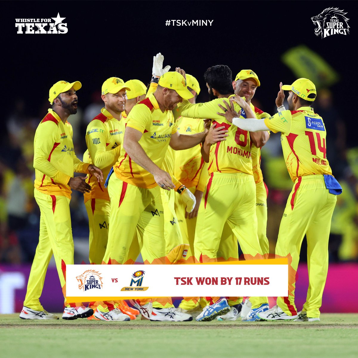 Texas Super Kings on Twitter "This one's for our superfans💛 TSKvMINY