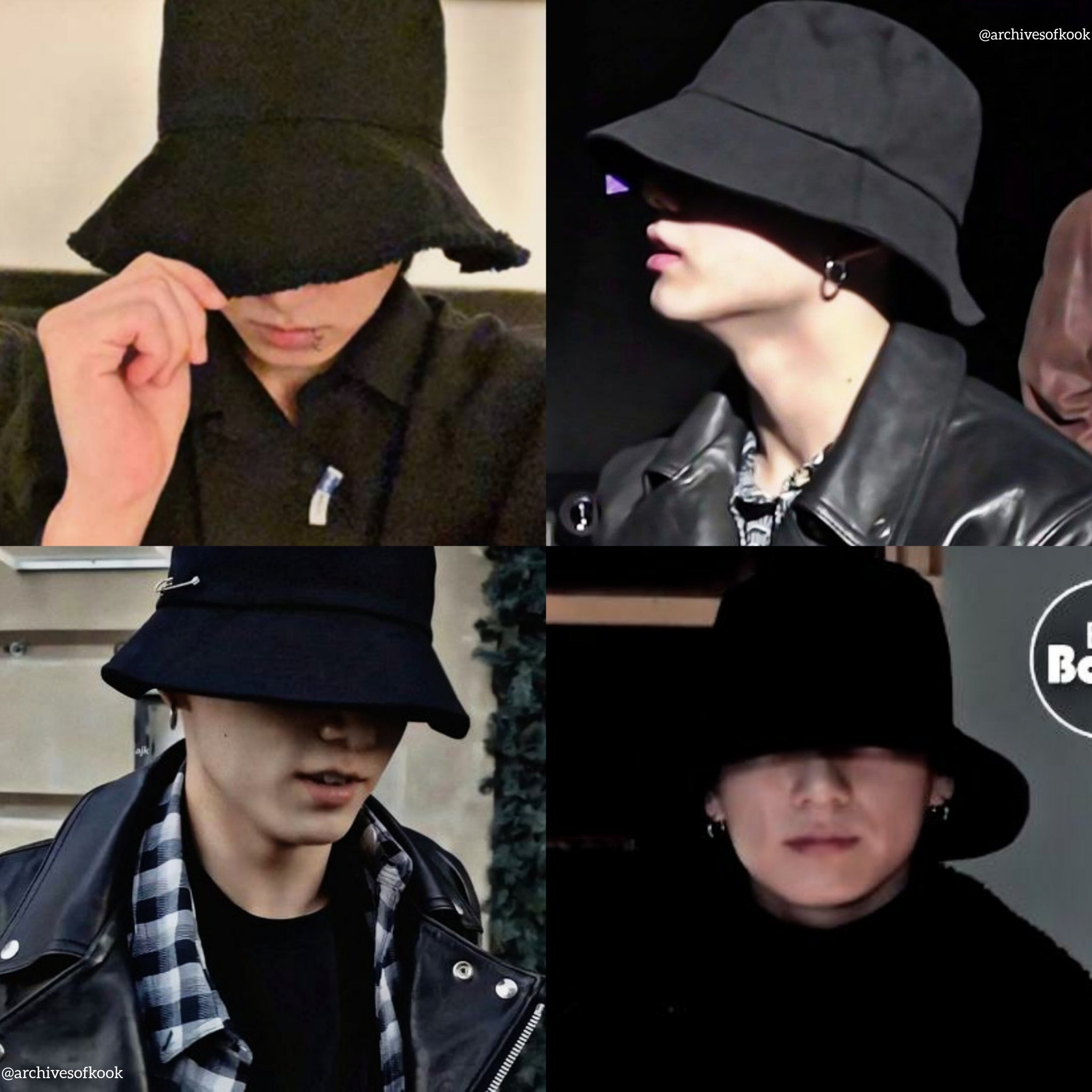 Jungkook black sales bucket hat