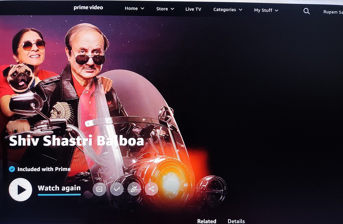 Rupam (@xhobdo) on Twitter photo Watched #ShivShastriBalboa on Prime, Heartwarming, Just loved the film, <a href="/AnupamPKher/">Anupam Kher</a> Sir <a href="/Neenagupta001/">Neena Gupta</a> ji brilliant as always.
#JugalHansraj <a href="/NargisFakhri/">Nargis</a> Cinnamon Singh aka <a href="/sharibhashmi/">Sharib Hashmi</a> too good. Greetings to <a href="/ajayanvenu/">Ajayan Venugopalan</a>
<a href="/SSBfilmofficial/">ShivShastriBalboaFilm</a> Watched #ShivShastriBalboa on Prime, Heartwarming, Just loved the film, <a href="/AnupamPKher/">Anupam Kher</a> Sir <a href="/Neenagupta001/">Neena Gupta</a> ji brilliant as always.
#JugalHansraj <a href="/NargisFakhri/">Nargis</a> Cinnamon Singh aka <a href="/sharibhashmi/">Sharib Hashmi</a> too good. Greetings to <a href="/ajayanvenu/">Ajayan Venugopalan</a>
<a href="/SSBfilmofficial/">ShivShastriBalboaFilm</a>