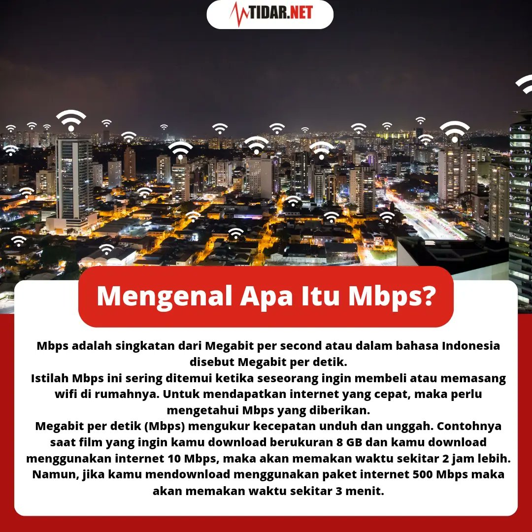 TidarNet's tweet photo. Sobat https://t.co/nSxS9etJyc kadang suka bingung gak sih istilah seperti Broadband, mbps, FTTH dll, nah disini kita mengenal sedikit yuk tentang istilah-istilah internet supaya nanti tidak kebingungan saat ingin berlangganan / ganti internet
#sobattidarnet https://t.co/gHTNjzqq2h
