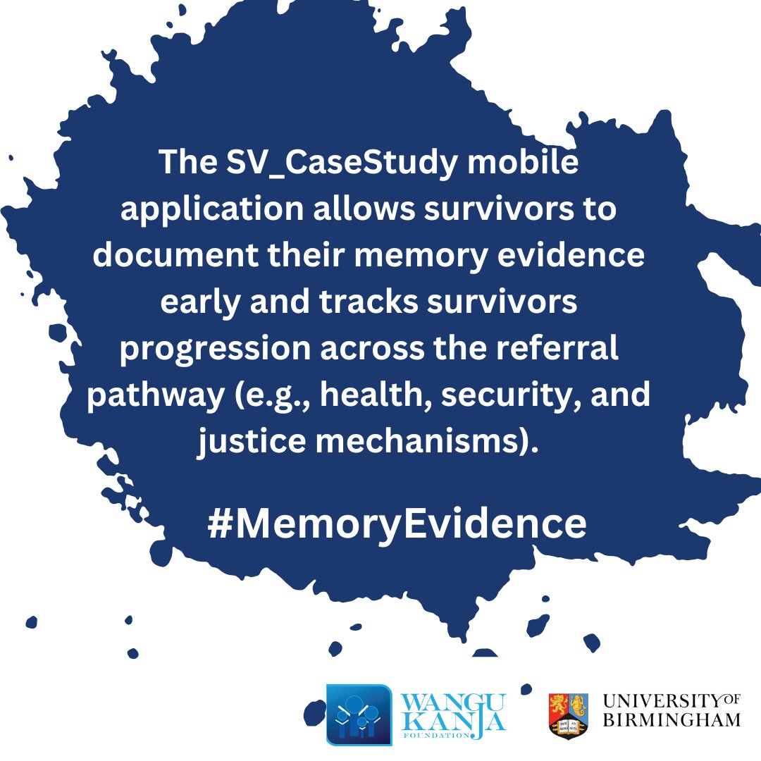 WanguKanjaF's tweet photo. Poor data quality in Kenya makes sexual violence difficult to study. The mobile app allows survivors to document their memory evidence early and track survivors progression across the referral pathway such as health, security and justice mechanisms. #MemoryEvidence https://t.co/L910KQz57y