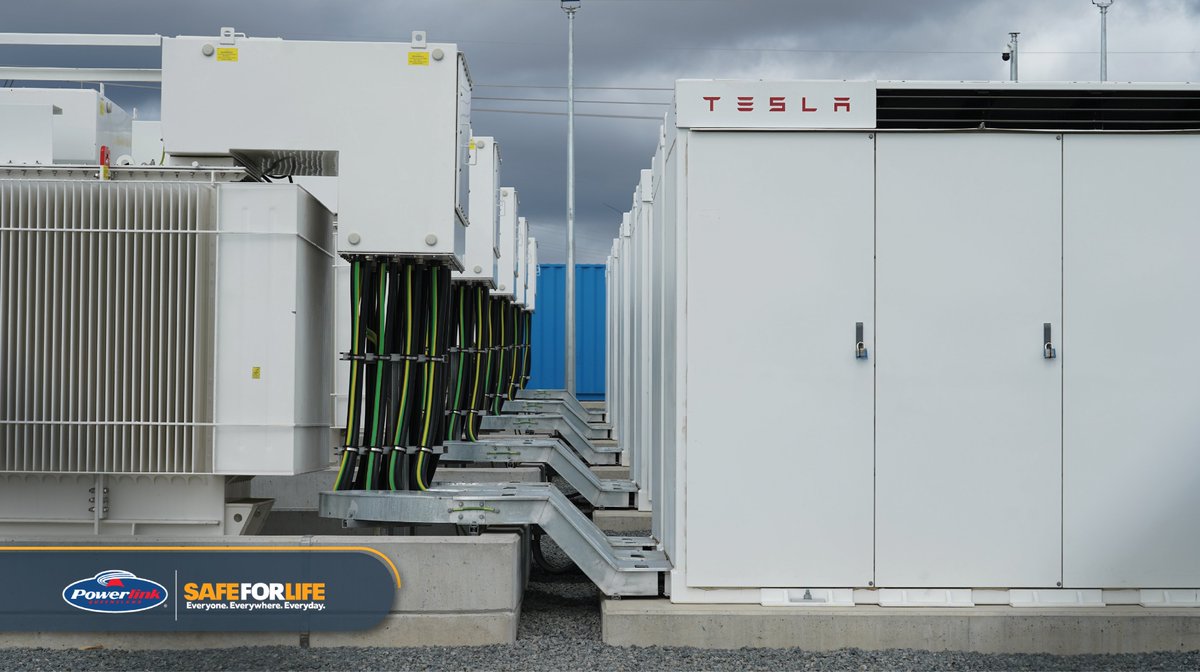 powerlinkqld's tweet photo. #Qld’s second large-scale #battery has gone live south of #Gracemere. The energised #Bouldercombe Battery has the equivalent storage of more than 7600 #Telsa Powerwall home batteries. 

It will play an important role in the #energy #transformation & help provide reliability & stability to Qld's grid. 

Read more: https://t.co/sa8SU5bEPI