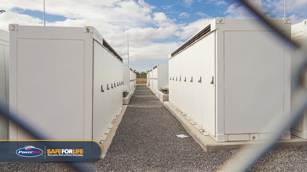 powerlinkqld's tweet photo. #Qld’s second large-scale #battery has gone live south of #Gracemere. The energised #Bouldercombe Battery has the equivalent storage of more than 7600 #Telsa Powerwall home batteries. 

It will play an important role in the #energy #transformation & help provide reliability & stability to Qld's grid. 

Read more: https://t.co/sa8SU5bEPI